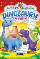 Okładka książki Dinozaury. Moja kolorowanka z naklejkami