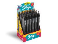 Opakowanie Display Długopis żelowy QUICK DRY czarny 24 szt. 6001211