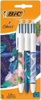 Opakowanie Długopis 4 kolorowy BIC Message Botanical  AST 3 szt. blister