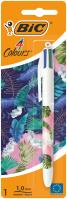 Opakowanie Długopis BIC 4 Colours Message Botanical AST blister 1 szt. mix