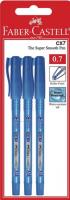 Długopis CX7 niebieski Faber-Castell blister 3 sztuki. Wydawca: Faber-Castell. SmakLiter.pl Opakowanie Długopis CX7 niebieski Faber-Castell blister 3 sztuki