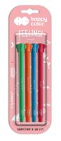 Opakowanie Długopis Happy Color Feelingi ELEPHANTS 0.5 mm niebieski 4 sztuki na blistrze