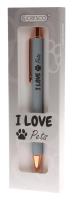 Długopis I Love Pets w etui. Wydawca: CRESCO. SmakLiter.pl Opakowanie Długopis I Love Pets w etui