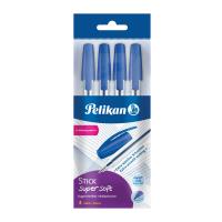 Długopis jednorzowy stick super soft niebieski 4 szt.. Wydawca: Pelikan. SmakLiter.pl Opakowanie Długopis jednorzowy stick super soft niebieski 4 szt.