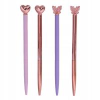 Opakowanie Długopis metalowy Motyl Serce (12szt)