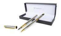 Opakowanie Długopis + piór wieczne Centarus srebrny