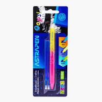 Długopis wymazywalny 0,5mm + 2 wkłady Neon. Wydawca: ASTRA papiernicze. SmakLiter.pl Opakowanie Długopis wymazywalny 0,5mm + 2 wkłady Neon