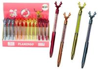 Opakowanie Długopis z diamentami Jeleń 0,7mm czarny (48szt)