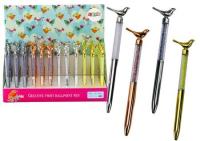 Opakowanie Długopis z diamentami Ptak 0,7mm nieb. (48szt)