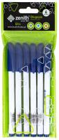 Opakowanie Długopis ze skuwką 0,5 mm Zenith Gliss niebieski 6szt.