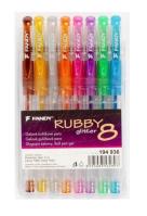 Opakowanie Długopis żelowy Rubby glitter 8 kolorów