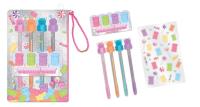 Długopisy żelowe z naklejkami w saszetce Misie żelki. Wydawca: POCOWARE. SmakLiter.pl Opakowanie Długopisy żelowe z naklejkami w saszetce Misie żelki