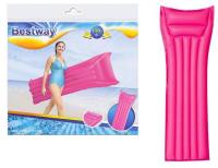Dmuchany materac do pływania różowy 183x69cm. Wydawca: Bestway. SmakLiter.pl Opakowanie Dmuchany materac do pływania różowy 183x69cm