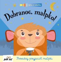 Dobranoc małpko! /Jupi Jo!/. Autor: George Joshua. SmakLiter.pl Okładka książki Dobranoc małpko! /Jupi Jo!/