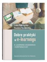 Dobre praktyki w e-learningu. Autor: Pokrzycka Lidia, Niedziółka Paulina. SmakLiter.pl Okładka książki Dobre praktyki w e-learningu