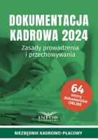 Dokumentacja Kadrowa 2024. Autor:   Praca zbiorowa. SmakLiter.pl Okładka książki Dokumentacja Kadrowa 2024