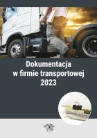 Okładka książki Dokumentacja w firmie transportowej 2023