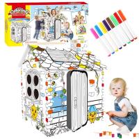 Opakowanie Domek kartonowy do malowania