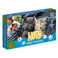 Domino obrazkowe - koty ALEX. Wydawca: Alexander. SmakLiter.pl Opakowanie Domino obrazkowe - koty ALEX
