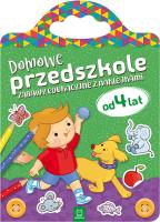 Okładka książki Domowe przedszkole od 4 lat. Zabawy edukacyjne z naklejkami