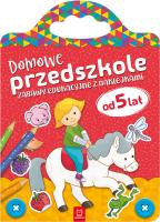 Okładka książki Domowe przedszkole od 5 lat. Zabawy edukacyjne z naklejkami