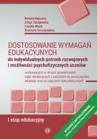 Okładka książki Dostosowanie wymagań edukacyjnych - I etap eduk.