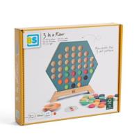 Drewniana gra 3 w rzędzie. Wydawca: BS Toys. SmakLiter.pl Opakowanie Drewniana gra 3 w rzędzie
