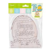 Opakowanie Drewniana ozdoba zrób to sam - jajko