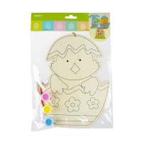 Opakowanie Drewniana ozdoba zrób to sam - kurczak