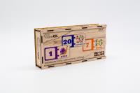 Drewniana układanka łamigłówka - Cyfry. Wydawca: PuzzleOK. SmakLiter.pl Opakowanie Drewniana układanka łamigłówka - Cyfry