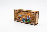 Drewniana układanka - Lisy. Wydawca: PuzzleOK. SmakLiter.pl Opakowanie Drewniana układanka - Lisy