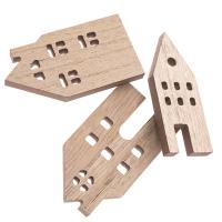 Drewniane domki 1cmx10cm 3szt. Wydawca: Dalprint. SmakLiter.pl Opakowanie Drewniane domki 1cmx10cm 3szt