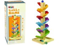 Opakowanie Drewniane drzewko Tor kulkowy zjeżdżalnia liście