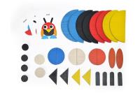 Opakowanie Drewniane klocki - mozaika 30 elementów