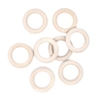 Opakowanie Drewniane kółko do makramy 45mm 8szt