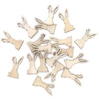 Drewniane króliczki 2x4 cm 18 szt.. Wydawca: DP CRAFT. SmakLiter.pl Opakowanie Drewniane króliczki 2x4 cm 18 szt.