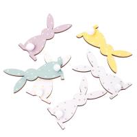 Opakowanie Drewniane króliczki w kropki 8 cm 6 szt.