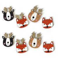 Opakowanie Drewniane liski i misie 8szt