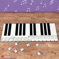 Opakowanie Drewniane pianino do nauki rozkładu nut