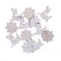 Drewniane sarenki i śnieżynki białe 3,5cm 12szt. Wydawca: Dalprint. SmakLiter.pl Opakowanie Drewniane sarenki i śnieżynki białe 3,5cm 12szt