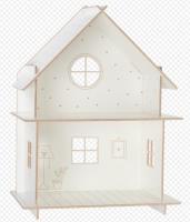 Drewniany domek dla lalek Willa Maja. Wydawca: Milin. SmakLiter.pl Opakowanie Drewniany domek dla lalek Willa Maja