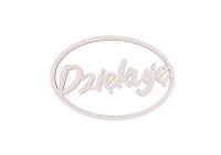 Drewniany napis - Dziękuję 5szt biały. Wydawca: CRESCO. SmakLiter.pl Opakowanie Drewniany napis - Dziękuję 5szt biały