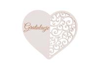 Drewniany napis - Gratulacje 5szt biały. Wydawca: CRESCO. SmakLiter.pl Opakowanie Drewniany napis - Gratulacje 5szt biały