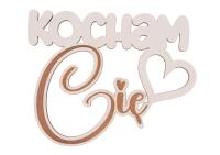 Drewniany napis - Kocham Cię 5szt biały. Wydawca: CRESCO. SmakLiter.pl Opakowanie Drewniany napis - Kocham Cię 5szt biały