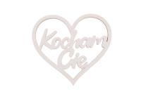 Drewniany napis - Kocham Cię 5szt biały. Wydawca: CRESCO. SmakLiter.pl Opakowanie Drewniany napis - Kocham Cię 5szt biały