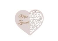 Drewniany napis - Moc życzeń 5szt biały. Wydawca: CRESCO. SmakLiter.pl Opakowanie Drewniany napis - Moc życzeń 5szt biały