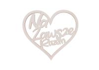 Drewniany napis - Na zawsze razem 5szt biały. Wydawca: CRESCO. SmakLiter.pl Opakowanie Drewniany napis - Na zawsze razem 5szt biały