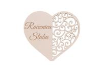 Drewniany napis - Rocznica ślubu 5szt biały. Wydawca: CRESCO. SmakLiter.pl Opakowanie Drewniany napis - Rocznica ślubu 5szt biały