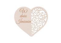 Drewniany napis - W dniu imienin 5szt biały. Wydawca: CRESCO. SmakLiter.pl Opakowanie Drewniany napis - W dniu imienin 5szt biały