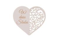 Drewniany napis - W dniu ślubu 5szt biały. Wydawca: CRESCO. SmakLiter.pl Opakowanie Drewniany napis - W dniu ślubu 5szt biały